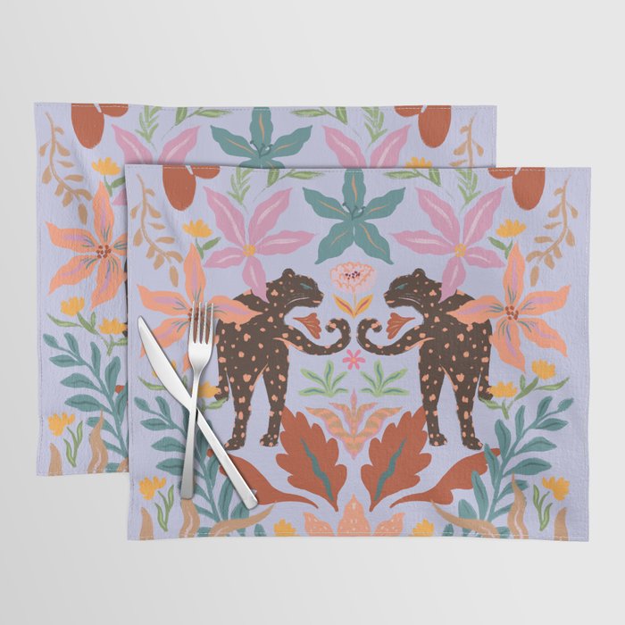 Lilac Whimsical Garden  Placemat Gallery Image 1