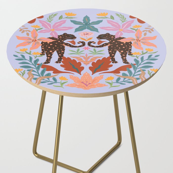 Lilac Whimsical Garden  Side Table Gallery Image 2
