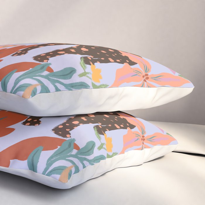 Lilac Whimsical Garden  Pillow Sham Gallery Image 3