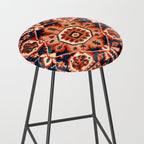 Heriz Serapi Azerbaijan Antique Persian Rug Print Stool Gallery Image 2