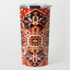 Heriz Serapi Azerbaijan Antique Persian Rug Print Travel Mug Gallery Image 1