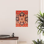 Heriz Serapi Azerbaijan Antique Persian Rug Print Poster Gallery Image 2