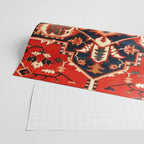 Heriz Serapi Azerbaijan Antique Persian Rug Print Wrapping Paper Gallery Image 2
