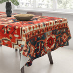 Heriz Serapi Azerbaijan Antique Persian Rug Print Tablecloth Gallery Image 3