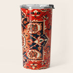 Heriz Serapi Azerbaijan Antique Persian Rug Print Travel Mug Gallery Image 2