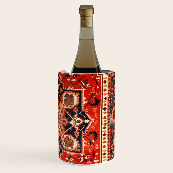 Heriz Serapi Azerbaijan Antique Persian Rug Print Wine Chiller Gallery Image 3