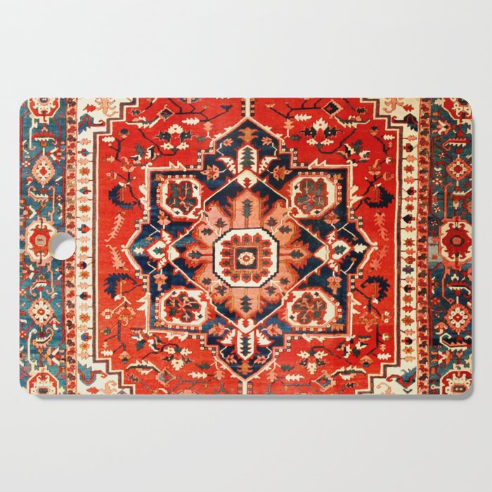 Heriz Serapi Azerbaijan Antique Persian Rug Print Cutting Board Gallery Image 1