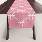 Bows & Ribbons Pattern LI 90s Bubblegum Pink Table Runner Gallery Image 1