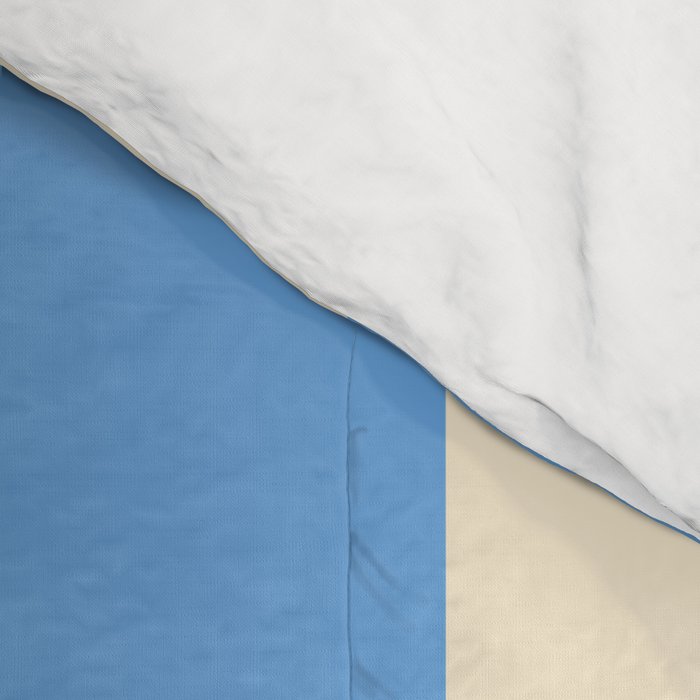 Retro Coastal Blue and White Stripes Comforter Gallery Image 4