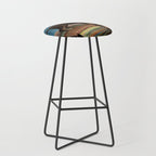 'The Sleeping Gypsy' Lion and Moon While Sleeping in the Desert by Henri Rousseau Stool Gallery Image 1