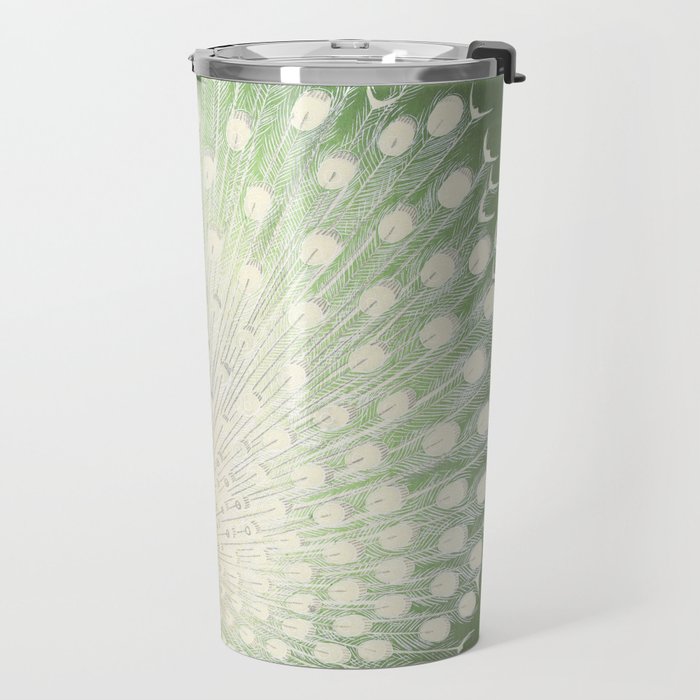 Peacock, Ohara Koson - Japanese Woodcut Travel Mug Gallery Image 2