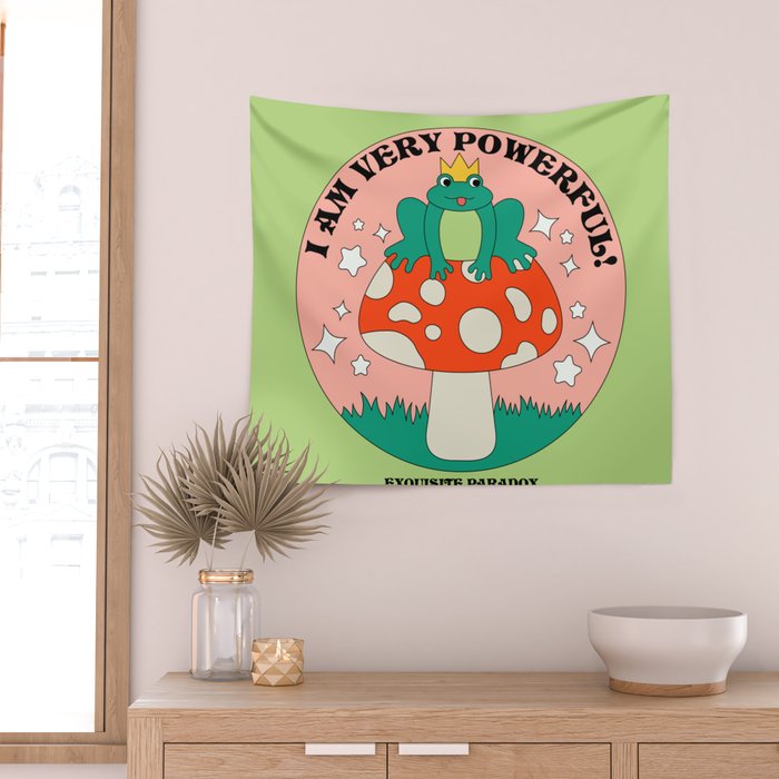 Powerful Frog Wall Tapestry Gallery Image 2