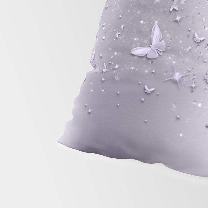 Purple Sparkle Butterflies Pillow Sham Gallery Image 4
