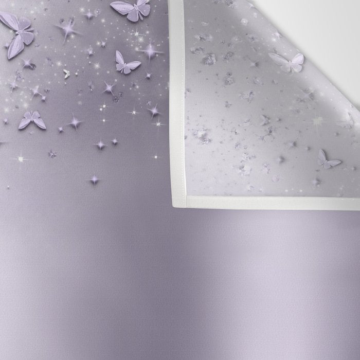 Purple Sparkle Butterflies Wall Tapestry Gallery Image 3