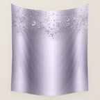 Purple Sparkle Butterflies Wall Tapestry Gallery Image 4