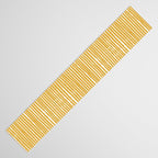 Rustic Abstract Stripes, Yellow and White Table Runner Gallery Image 3