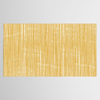 Rustic Abstract Stripes, Yellow and White Tablecloth Gallery Image 2