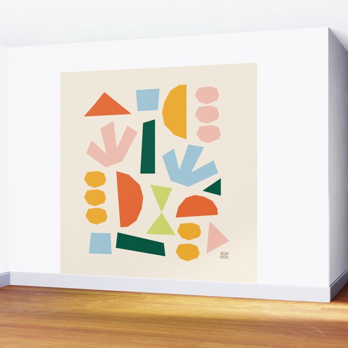 Geometrical abstract  Wall Mural Gallery Image 2
