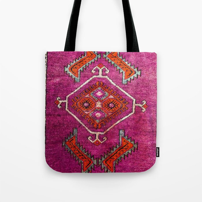 vintage Moroccan carpet Tote Bag Gallery Image 1