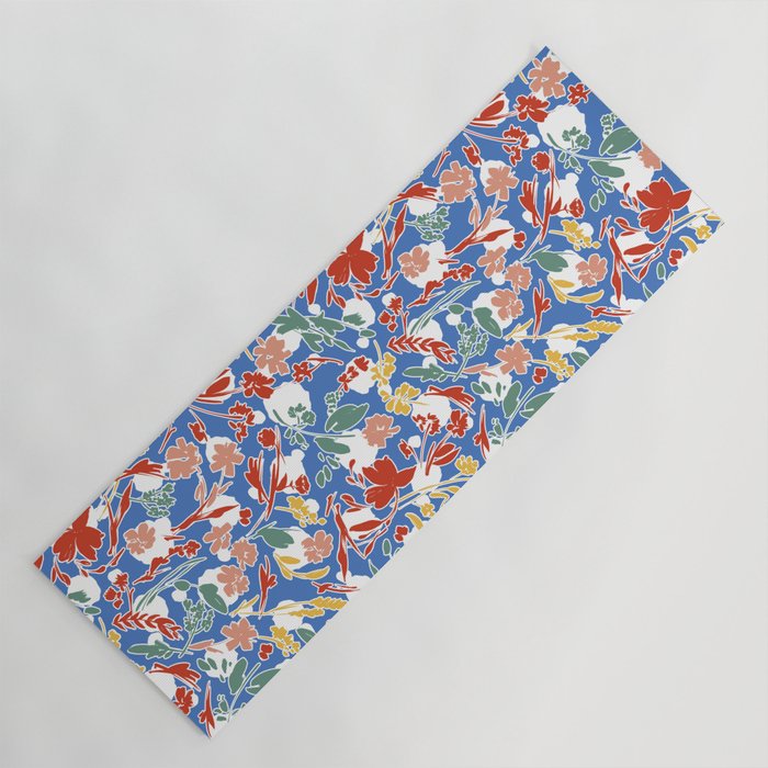 Wild colorful flowery meadow B Yoga Mat Gallery Image 1