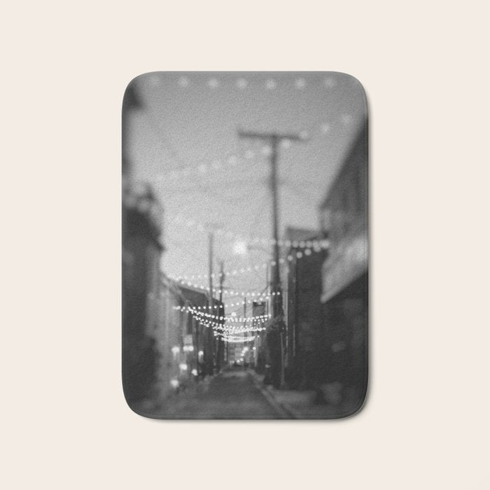 Party Lights in the City x Baltimore Maryland Bath Mat Gallery Image 1