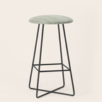 Fine Striped Pattern Vertical in Sage Green, Gray, Beige, and Cream Stool Gallery Image 1