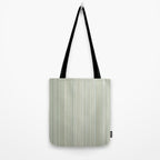 Fine Striped Pattern Vertical in Sage Green, Gray, Beige, and Cream Tote Bag Gallery Image 2