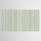 Fine Striped Pattern Vertical in Sage Green, Gray, Beige, and Cream Tablecloth Gallery Image 2