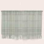 Fine Striped Pattern Vertical in Sage Green, Gray, Beige, and Cream Wall Hanging Gallery Image 1