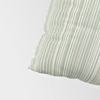 Fine Striped Pattern Vertical in Sage Green, Gray, Beige, and Cream Pillow Sham Gallery Image 4