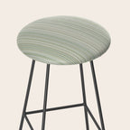 Fine Striped Pattern Vertical in Sage Green, Gray, Beige, and Cream Stool Gallery Image 2