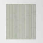 Fine Striped Pattern Vertical in Sage Green, Gray, Beige, and Cream Throw Blanket Gallery Image 2