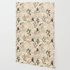 Desert Unicorn - Black, peach pink, and cream Wallpaper Gallery Image 2