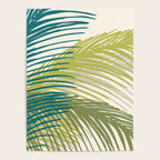 Green Palm Leaf Silhouettes Poster Gallery Image 4