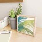 Green Palm Leaf Silhouettes Mini Art Print Gallery Image 2