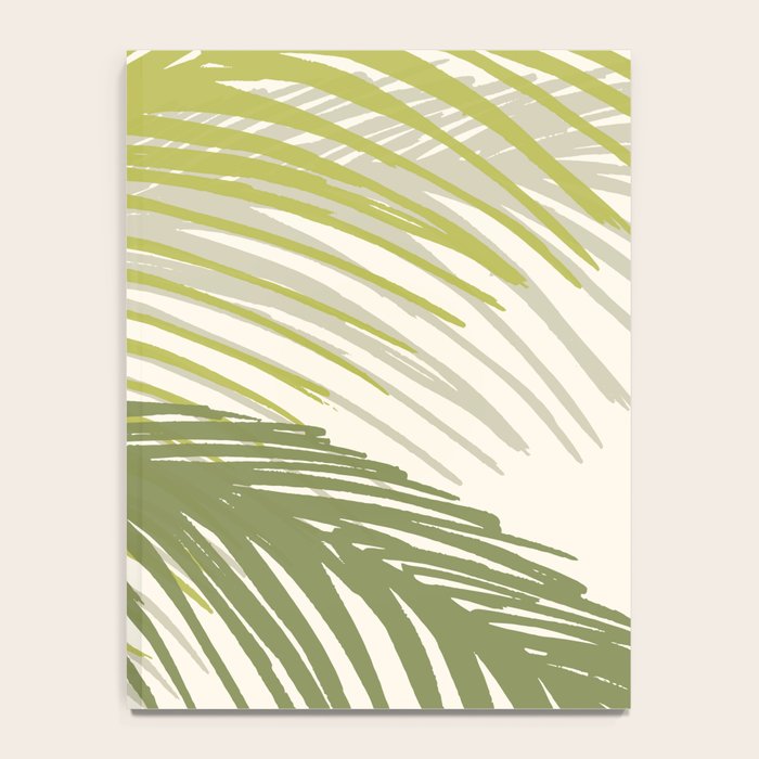 Green Palm Leaf Silhouettes Notebook Gallery Image 4
