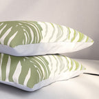 Green Palm Leaf Silhouettes Pillow Sham Gallery Image 3