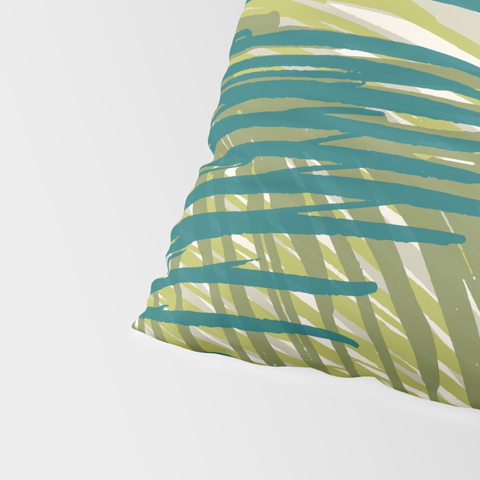 Green Palm Leaf Silhouettes Pillow Sham Gallery Image 4