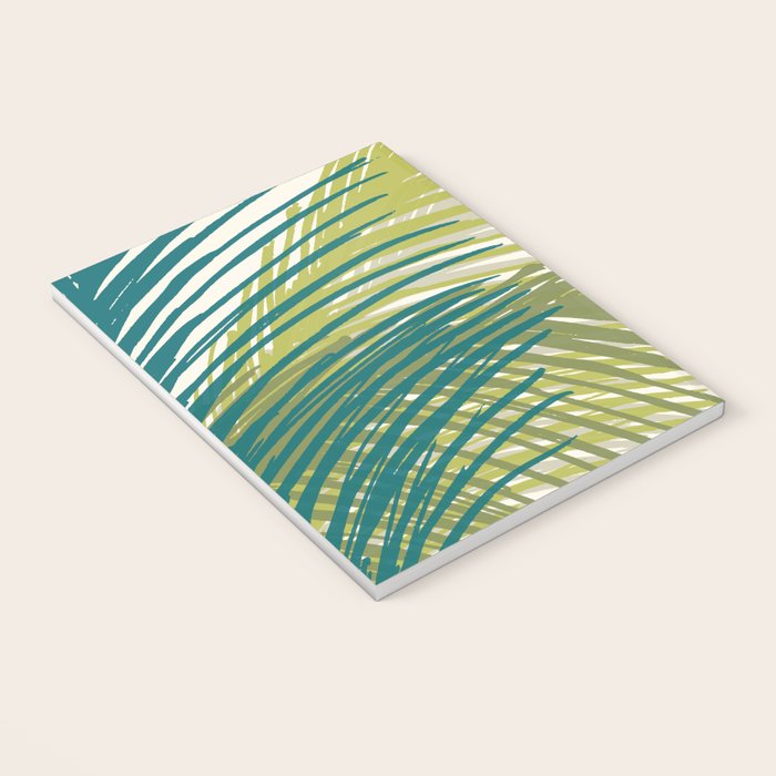 Green Palm Leaf Silhouettes Notebook Gallery Image 3