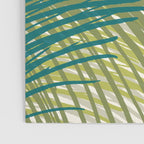 Green Palm Leaf Silhouettes Poster Gallery Image 3