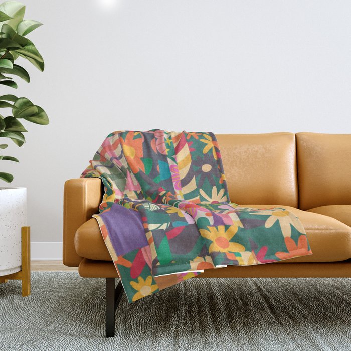 Patchwork #4 Throw Blanket Gallery Image 1