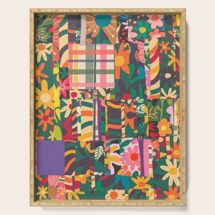Patchwork #4 Serving Tray Gallery Image 1