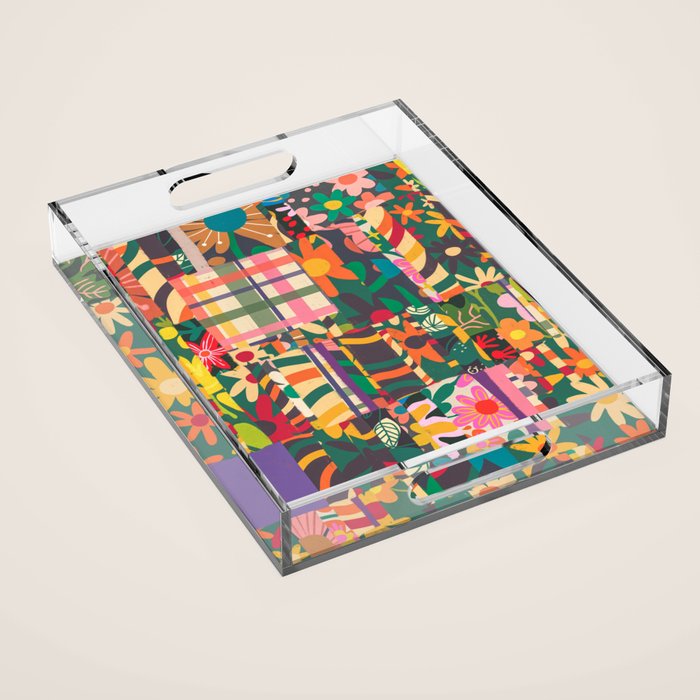 Patchwork #4 Acrylic Tray Gallery Image 1