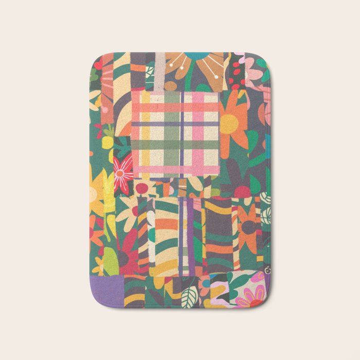 Patchwork #4 Bath Mat Gallery Image 1