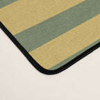 Retro Abstract Boho Confaab Vertical Pattern in Mossy Olive Green Orange Yellow Desk Mat Gallery Image 4