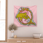 Libra Dolphin Wall Tapestry Gallery Image 2