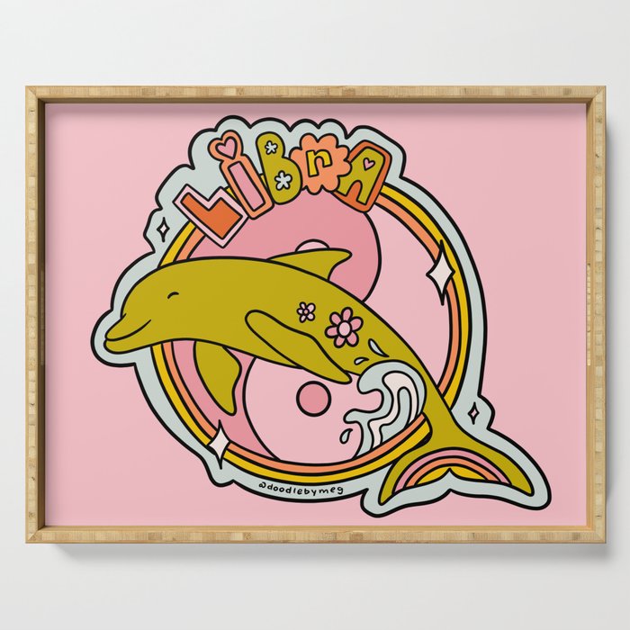 Libra Dolphin Serving Tray Gallery Image 1