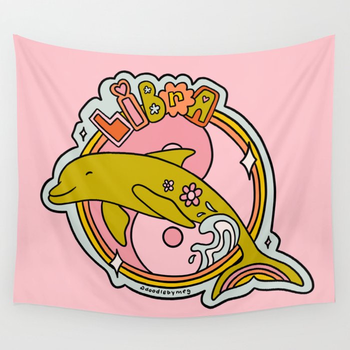 Libra Dolphin Wall Tapestry Gallery Image 4