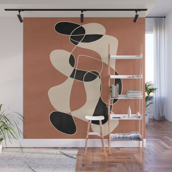 Modern Abstract Minimal Art 22 Wall Mural Gallery Image 1