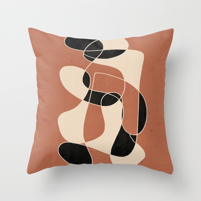 Modern Abstract Minimal Art 22 Throw Pillow Gallery Image 6